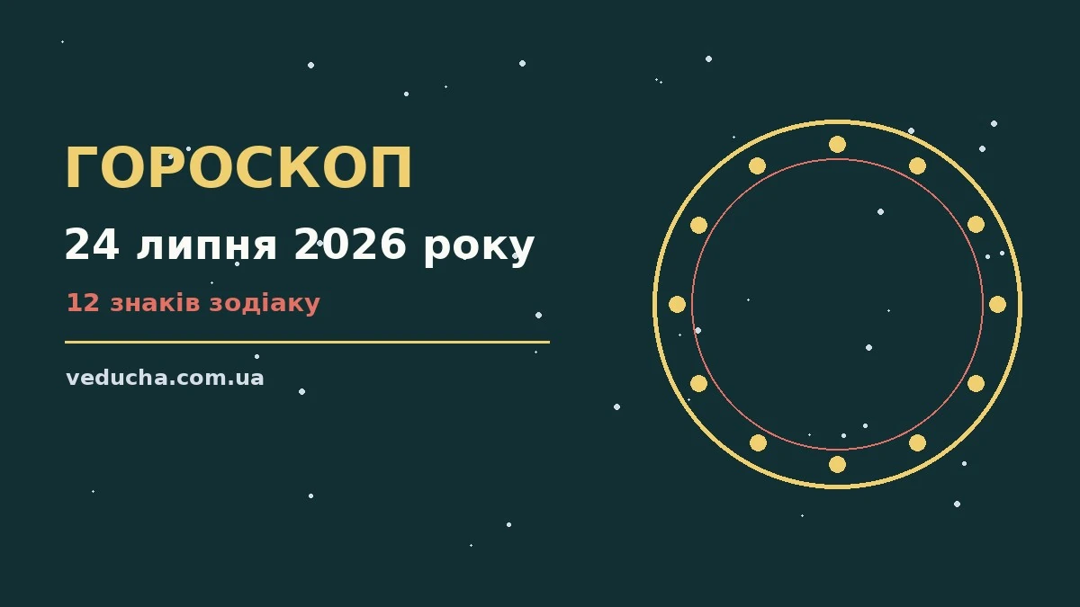 Гороскоп на 24 липня 2026 року: справи й почуття цього дня про фінанси та особисте життя