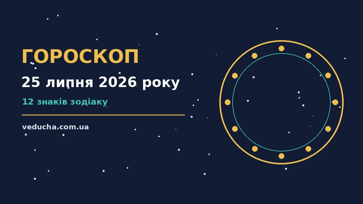 Гороскоп на 25 липня 2026 року: справи й почуття цього дня про фінанси та особисте життя