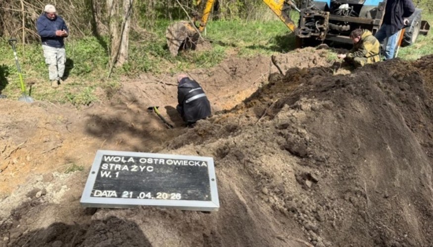 Українсько-польська експедиція під час ексгумаційних робіт на Волині