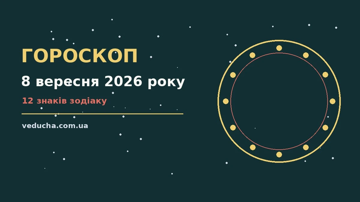 Зірки над містом у вівторок увечері, символ гороскопу на 8 вересня 2026 року