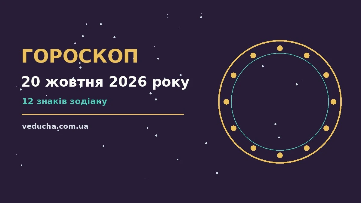 Гороскоп на 20 жовтня 2026 року: фінанси, робота й особисте життя
