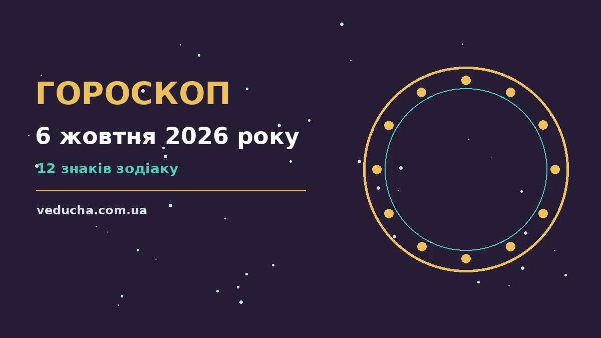Зоряне небо над містом у вечірніх вогнях як символ гороскопу на 6 жовтня 2026 року
