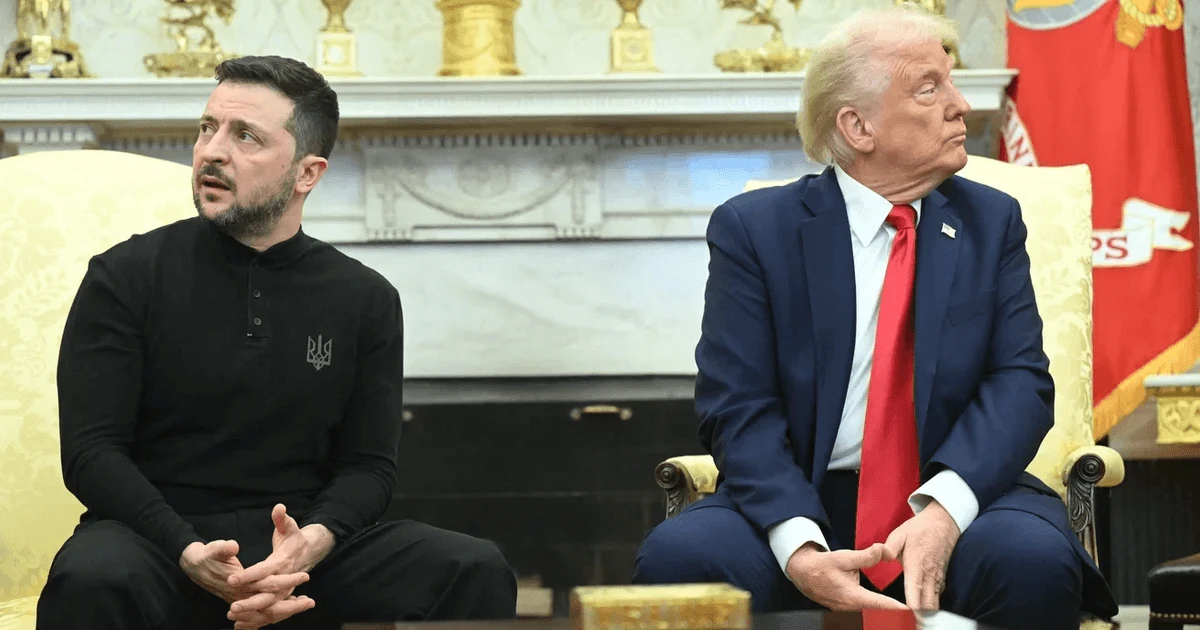 Президент США Дональд Трамп і президент України Володимир Зеленський в Овальному кабінеті Білого дому, 28 лютого 2025 року