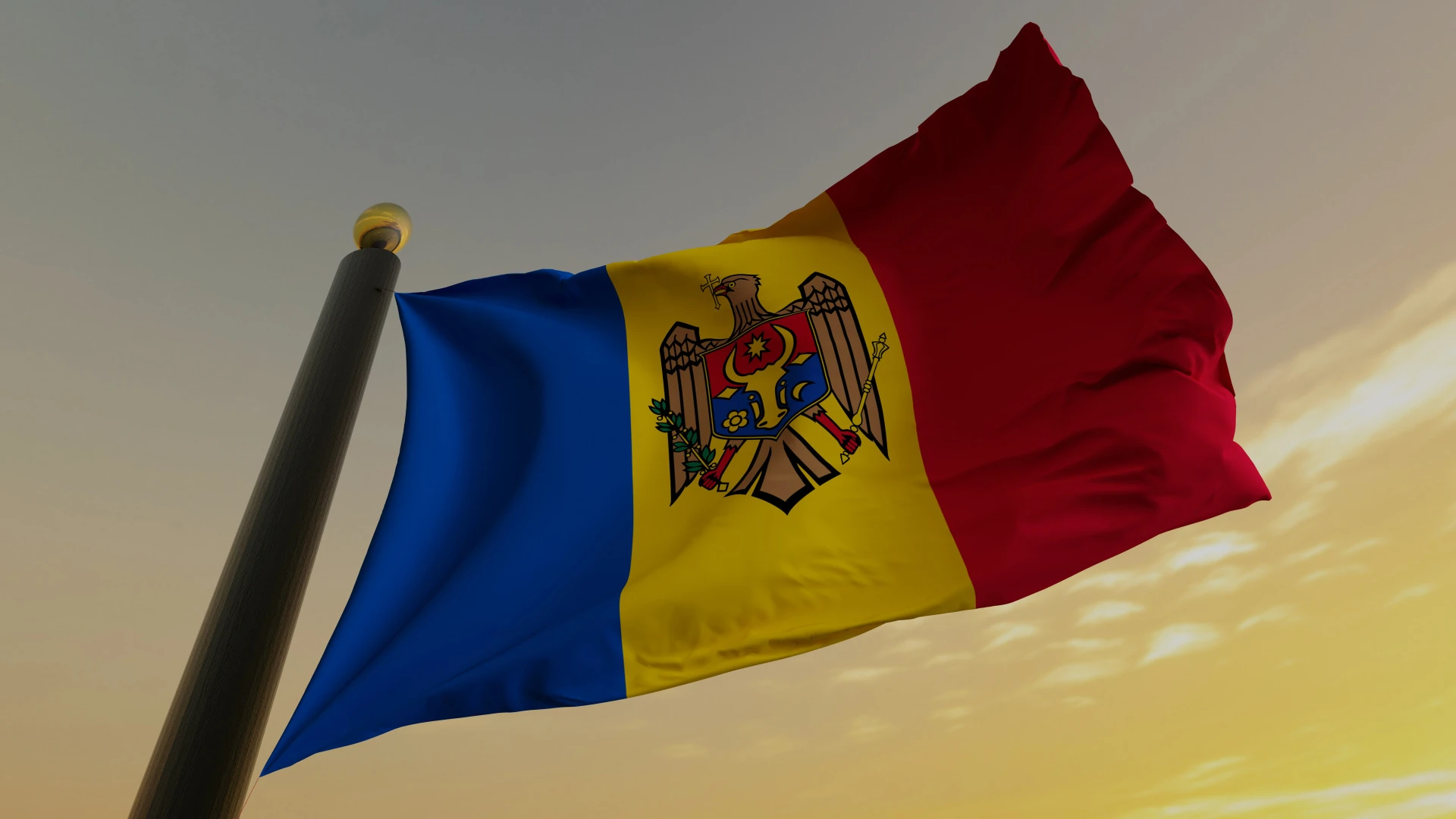 Схема повітряного простору Молдови з маршрутом об'єкта від Шершенців через Слобозія Рашков і Ципова до району Бранешти